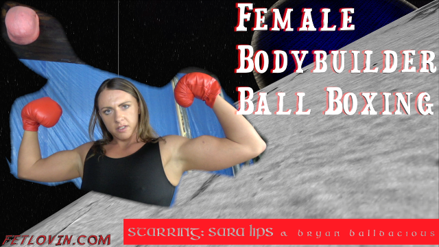 Female Bodybuilder Ball Boxing